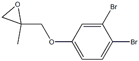 3,4-Dibromophenyl 2-methylglycidyl ether Struktur