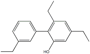 3,5-Diethyl-2-(3-ethylphenyl)phenol Struktur