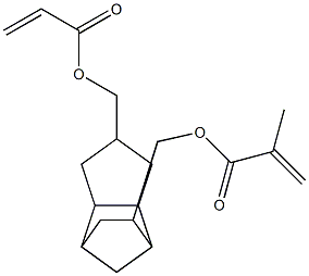 4-(Acryloyloxymethyl)-8-(methacryloyloxymethyl)tricyclo[5.2.1.02,6]decane Struktur