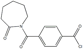 1-[4-(Chloroformyl)benzoyl]hexahydro-1H-azepin-2-one Struktur