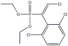 2-Chloro-1-(2,6-dichlorophenyl)vinylphosphonic acid diethyl ester Struktur