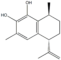 (1S,4R)-1,2,3,4-Tetrahydro-7,8-dihydroxy-4-isopropenyl-1,6-dimethylnaphthalene Struktur