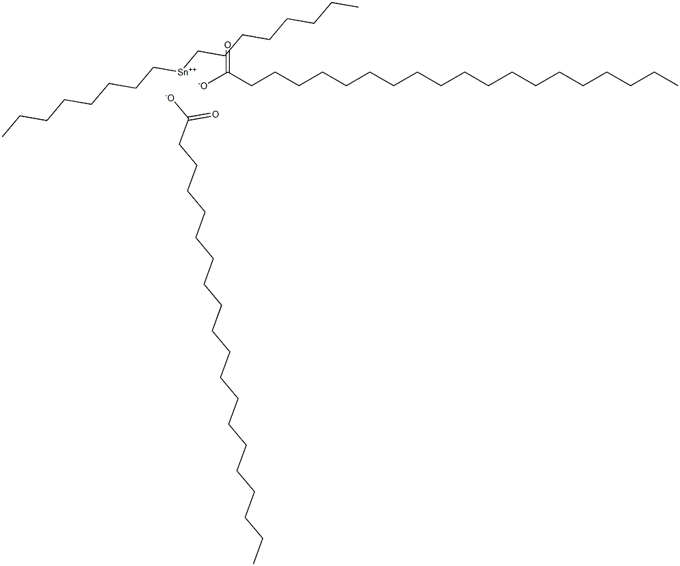 Diicosanoic acid dioctyltin(IV) salt Struktur