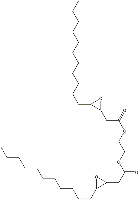 Bis(3,4-epoxypentadecanoic acid)1,2-ethanediyl ester Struktur