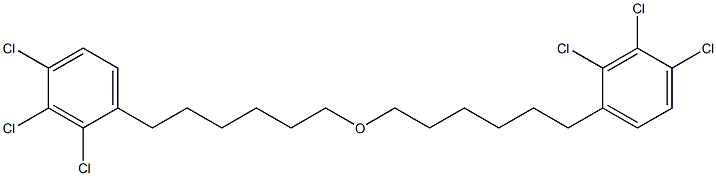 2,3,4-Trichlorophenylhexyl ether Struktur