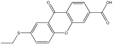 7-Ethylthio-9-oxo-9H-xanthene-3-carboxylic acid Struktur