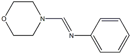 4-(Phenyliminomethyl)morpholine Struktur