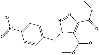 1-(4-Nitrobenzyl)-1H-1,2,3-triazole-4,5-dicarboxylic acid dimethyl ester Struktur