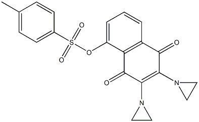 2,3-Bis(1-aziridinyl)-5-(4-methylphenylsulfonyloxy)-1,4-naphthoquinone Struktur