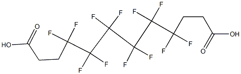 4,4,5,5,6,6,7,7,8,8,9,9-Dodecafluorododecanedioic acid Struktur