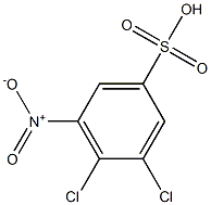 3,4-Dichloro-5-nitrobenzenesulfonic acid Struktur