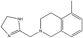 2-[[(1,2,3,4-Tetrahydro-5-methylisoquinolin)-2-yl]methyl]-4,5-dihydro-1H-imidazole Struktur