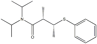 (2S,3R)-N,N-Diisopropyl-3-(phenylthio)-2-methylbutanamide Struktur