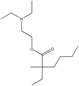 2-Ethyl-2-methylhexanoic acid 2-(diethylamino)ethyl ester Struktur