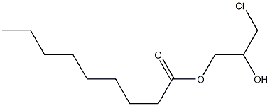 Nonanoic acid 2-hydroxy-3-chloropropyl ester Struktur