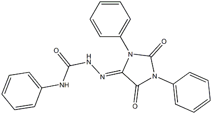 5-(4-Phenylsemicarbazono)-1,3-diphenyl-3,5-dihydro-1H-imidazole-2,4-dione Struktur