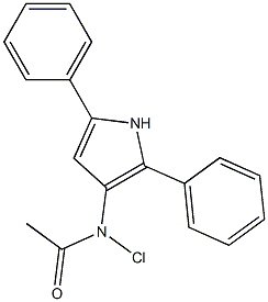 2,5-Diphenyl-3-(chloroacetylamino)-1H-pyrrole Struktur