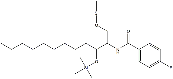 N-[1,3-Bis(trimethylsilyloxy)dodecan-2-yl]-4-fluorobenzamide Struktur