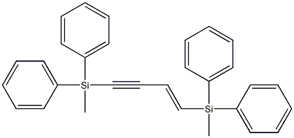 (E)-1,4-Bis(methyldiphenylsilyl)-1-butene-3-yne Struktur