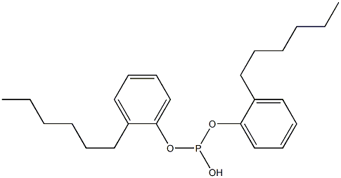 Phosphorous acid di(2-hexylphenyl) ester Struktur