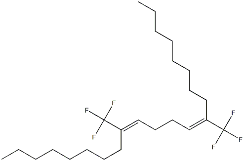 (9E,13E)-9,14-Bis(trifluoromethyl)-9,13-docosadiene Struktur