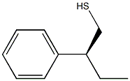 [S,(+)]-2-Phenyl-1-butanethiol Struktur