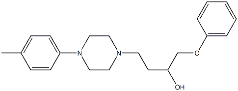 1-(Phenoxy)-4-[4-[4-methylphenyl]-1-piperazinyl]-2-butanol Struktur