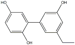 5'-Ethyl-1,1'-biphenyl-2,3',5-triol Struktur