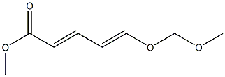 (2E,4E)-5-(Methoxymethoxy)-2,4-pentadienoic acid methyl ester Struktur