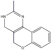 3,4-Dihydro-2-methyl-5H-[1]benzopyrano[4,3-d]pyrimidine Struktur