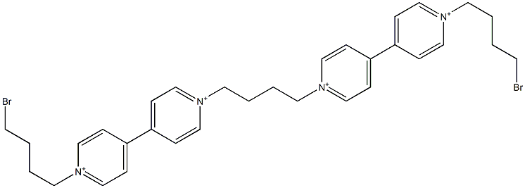 1,1''-(1,4-Butanediyl)bis[1'-(4-bromobutyl)-4,4'-bipyridinium] Struktur