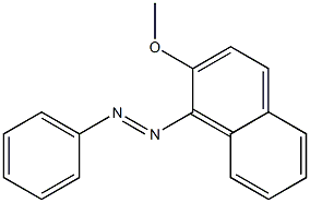 1-(Phenylazo)-2-methoxynaphthalene Struktur