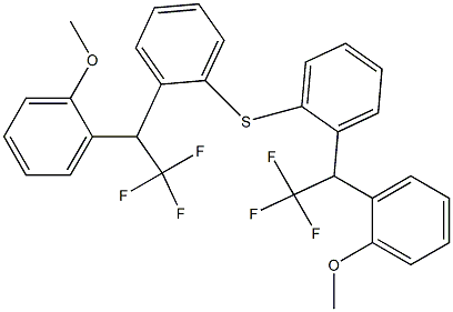 [2,2,2-Trifluoro-1-(2-methoxyphenyl)ethyl]phenyl sulfide Struktur