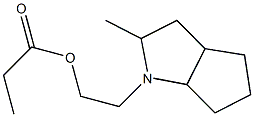 Propionic acid 2-(2-methyloctahydrocyclopenta[b]pyrrol-1-yl)ethyl ester Struktur