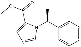 1-[(S)-1-Phenylethyl]-1H-imidazole-5-carboxylic acid methyl ester Struktur