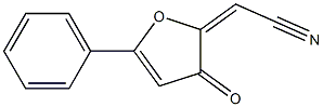 2-Cyanomethylene-5-phenylfuran-3(2H)-one Struktur