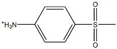 p-Methylsulfonylanilinium Struktur