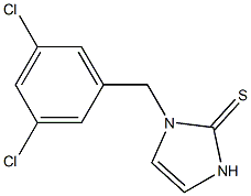 1-(3,5-Dichlorobenzyl)-1,3-dihydro-2H-imidazole-2-thione Struktur