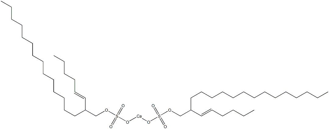 Bis[2-(1-hexenyl)hexadecyloxysulfonyloxy]calcium Struktur