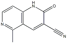 3-Cyano-5-methyl-1,6-naphthyridin-2(1H)-one Struktur