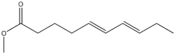 5,7-Decadienoic acid methyl ester Struktur