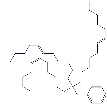 Tri(6-dodecenyl)benzylaminium Struktur