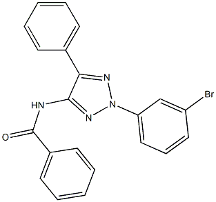 N-[2-(3-Bromophenyl)-5-phenyl-2H-1,2,3-triazol-4-yl]benzamide Struktur