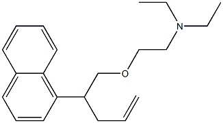 2-[[2-(1-Naphtyl)-4-pentenyl]oxy]ethyldiethylamine Struktur