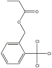 Propanoic acid 2-(trichloromethyl)benzyl ester Struktur