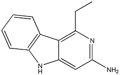 1-Ethyl-5H-pyrido[4,3-b]indol-3-amine Struktur