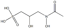 N-(3-Phosphono-2-hydroxypropyl)-N-acetylhydroxyamine Struktur