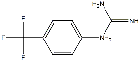 1-[4-Trifluoromethylphenyl]guanidinium Struktur