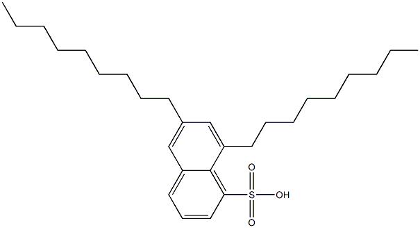 6,8-Dinonyl-1-naphthalenesulfonic acid Struktur