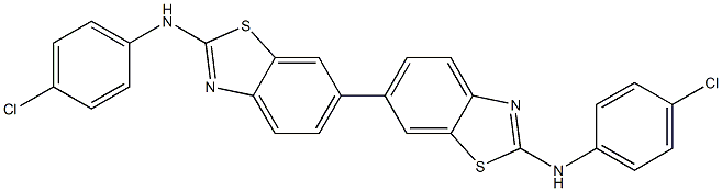 2,2'-Bis(4-chlorophenylamino)-6,6'-bibenzothiazole Struktur